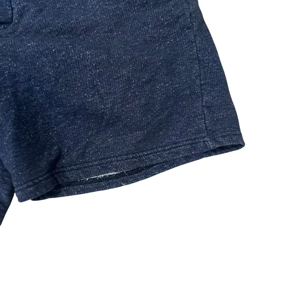 Patagonia Heather Blue Organic Cotton Blend Drawstring Athletic Shorts Mens XL